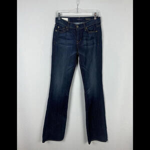 Fidelity Belladonna Mid Rise Bootcut Jeans Denim Dark Wash Size 27 W, 34 L